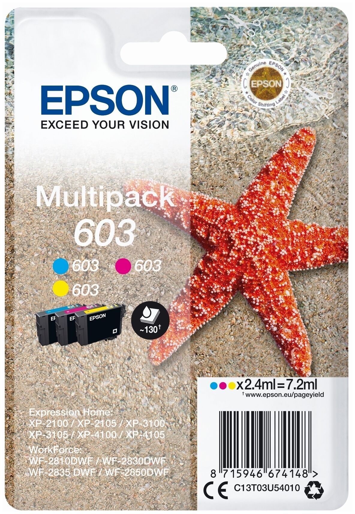Tinte / Epson - C13T03U54010 / 603