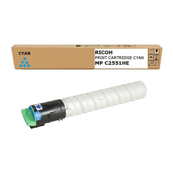 Original Toner Ricoh TYPE MPC 2551 HE (842064) cyan