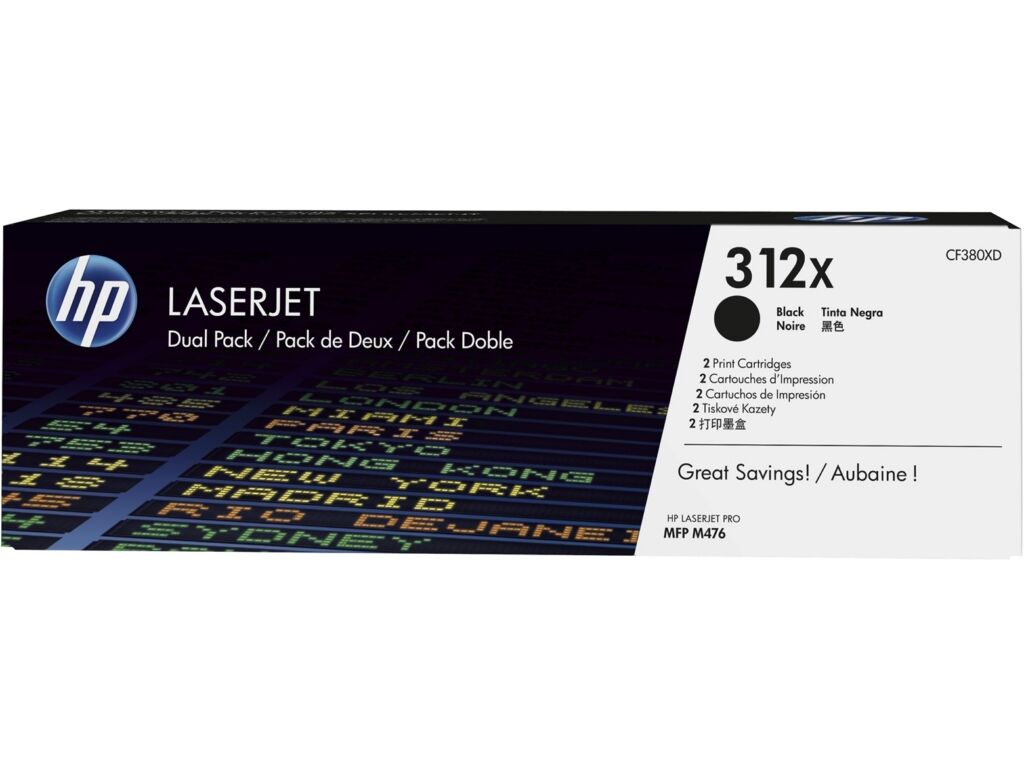 Toner / HP - CF380XD / 312XD - Doppelpack