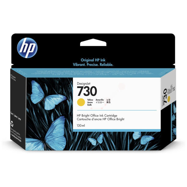 Original Tintenpatrone HP 730 gelb (P2V64A)