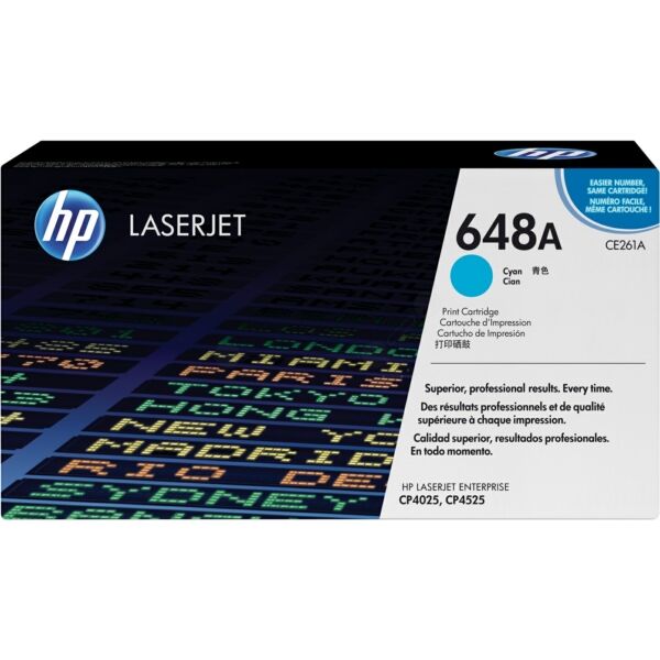 Original Toner HP CE261A (648A) cyan