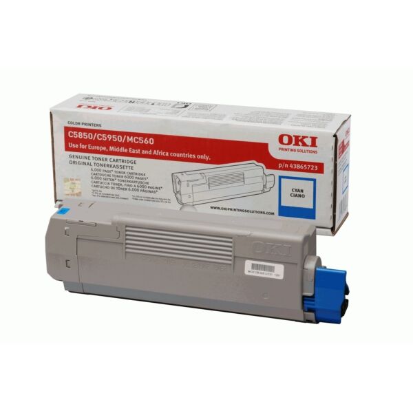 Original Toner OKI 43865723 cyan