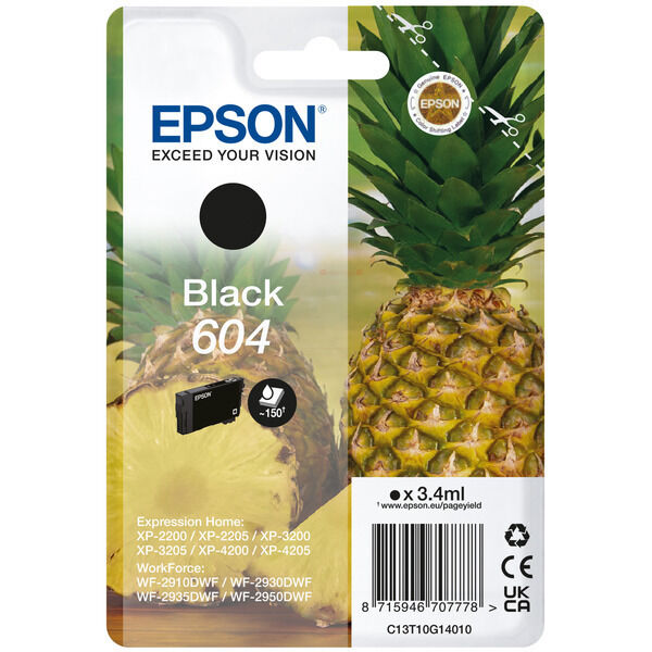 Original Tintenpatrone Epson 604 (C13T10G14010) schwarz