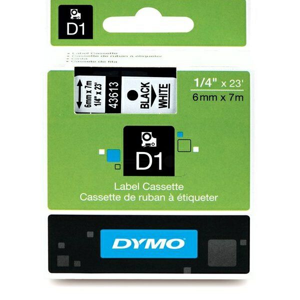 Original Etikettenrolle Dymo S0720780 schwarz auf weiß