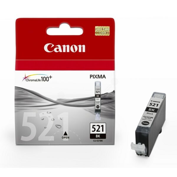 2933B001 Original Tintenpatrone Canon CLI-521 schwarz (2933B001)