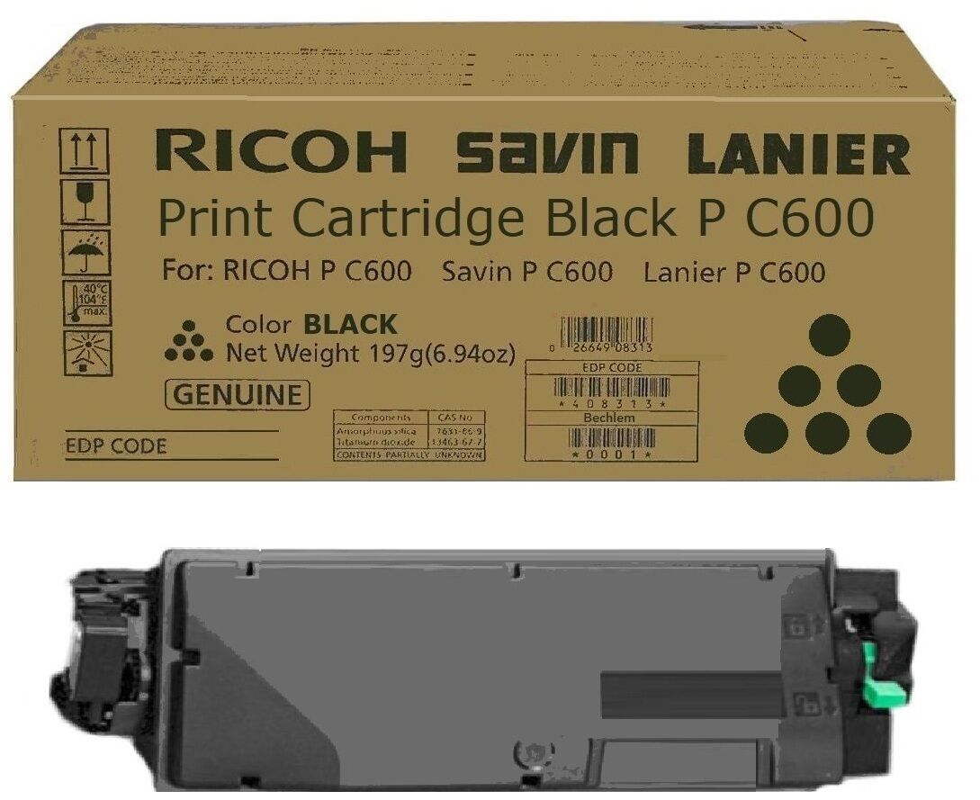 Original Toner Ricoh P C600 (408314) schwarz