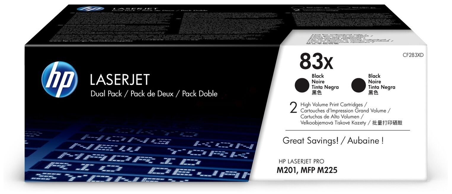 Toner / HP - CF283XD / 83X - Doppelpack