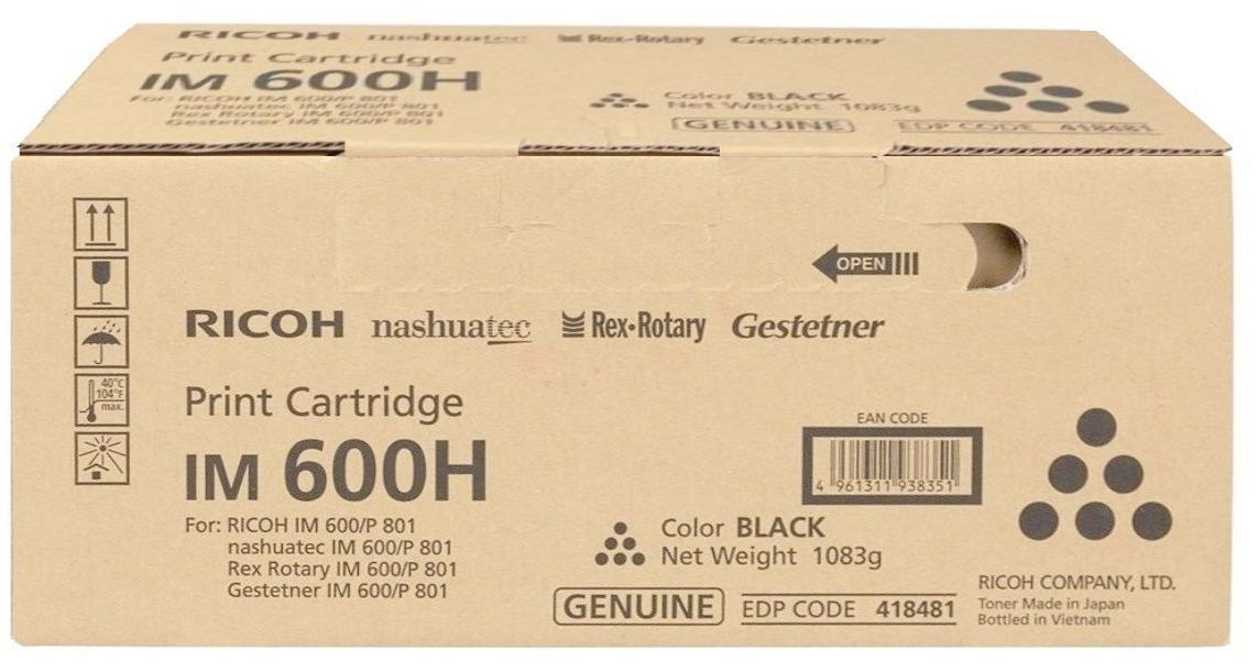 Toner / Ricoh - 418481 / IM600H