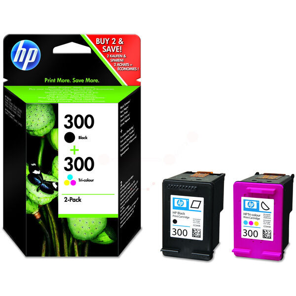 Original Druckerpatronen HP 300 (CN637EE) Doppelpack schwarz und farbig