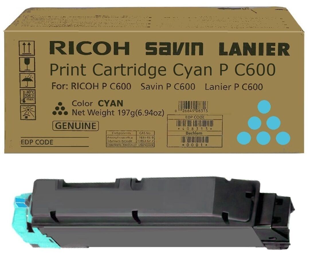 Original Toner Ricoh P C600 (408315) cyan