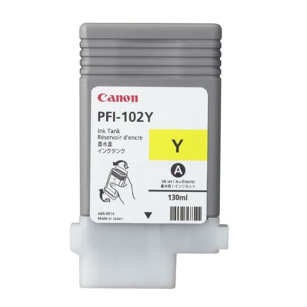 0898B001 Original Tintenpatrone Canon PFI-102 gelb (0898B001)