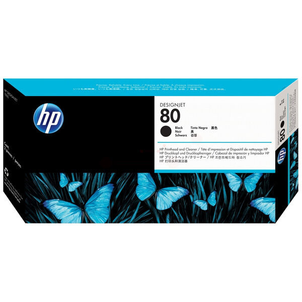 Original Druckkopf HP 80 (C4820A) schwarz