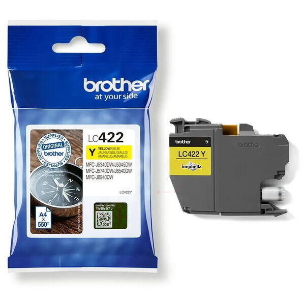 LC422Y Original Tintenpatrone Brother LC-422 gelb