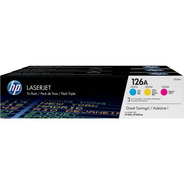 CF341A Original Toner HP CF341A (126A) Dreierpack CMY