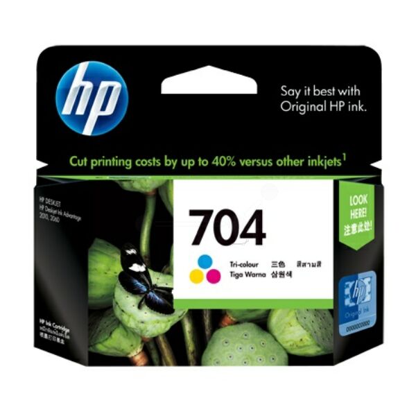 Original Druckerpatrone HP 704 (CN693AE) color