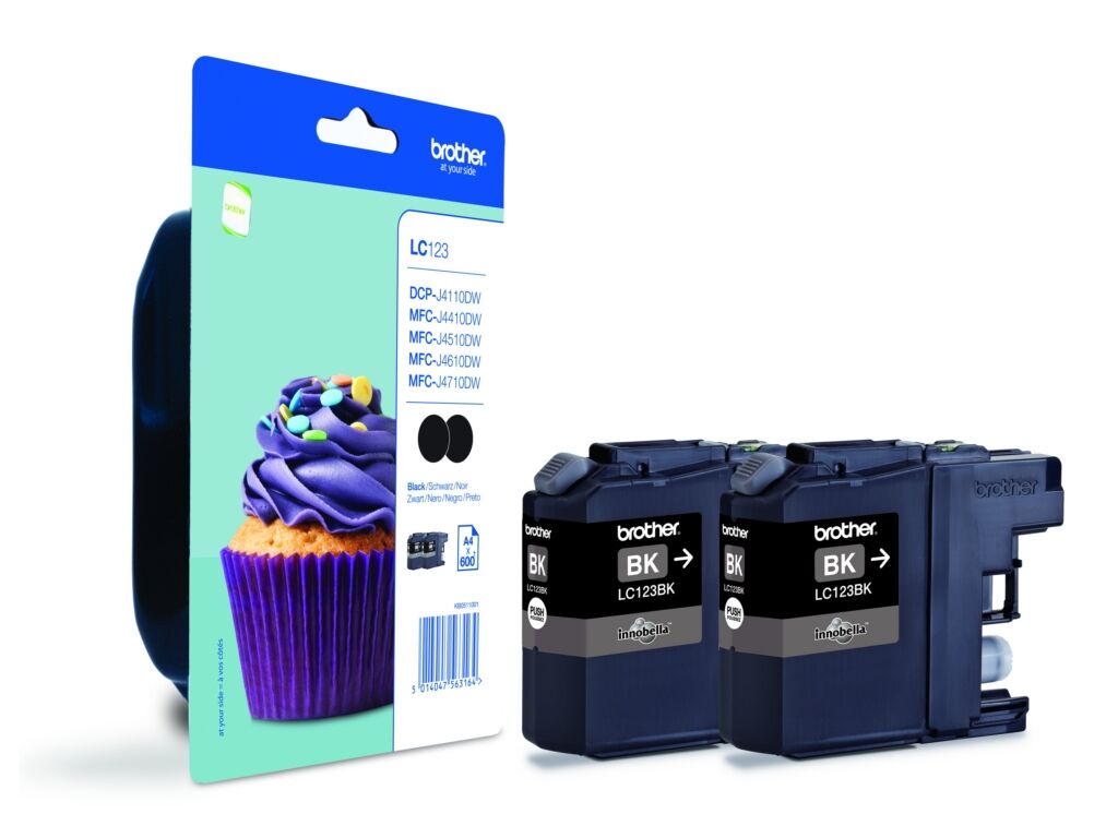 Tinte / Brother - LC-123 BK BP2DR - Doppelpack