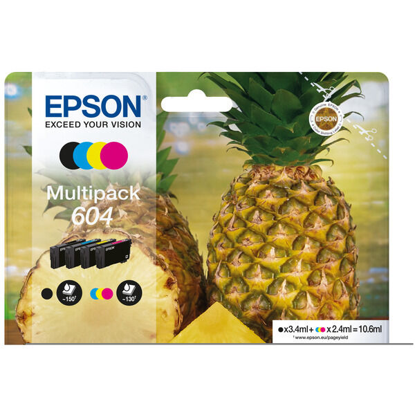 Original Tintenpatronen Epson 604 (C13T10G64010) Viererpack CMYK