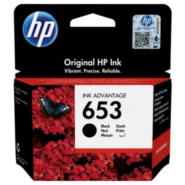 Original Druckerpatrone HP 653 (3YM75AE) schwarz