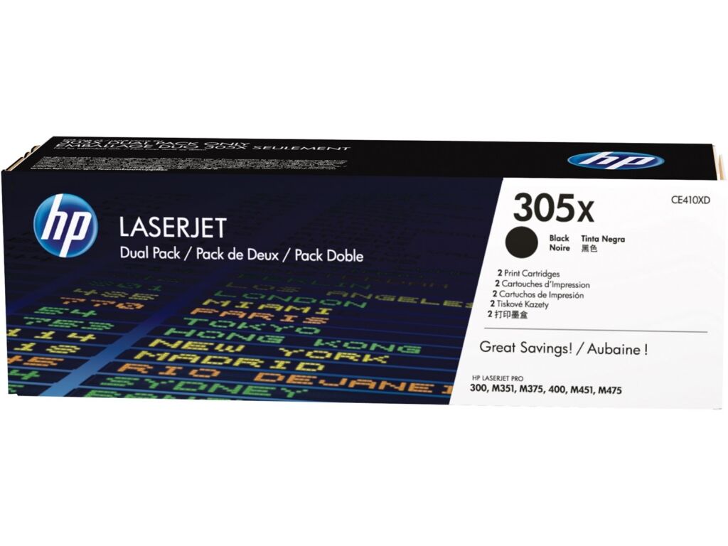 Toner / HP - CE410XD / 305X - Doppelpack