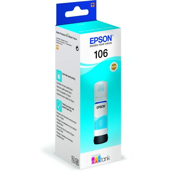 C13T00R240 Original Tintenflasche Epson 106 (C13T00R240) cyan