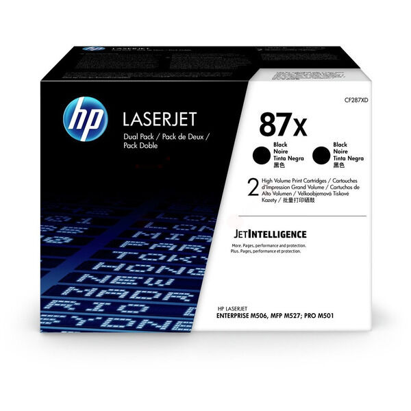 Original Toner HP CF287XD (87X) Doppelpack schwarz