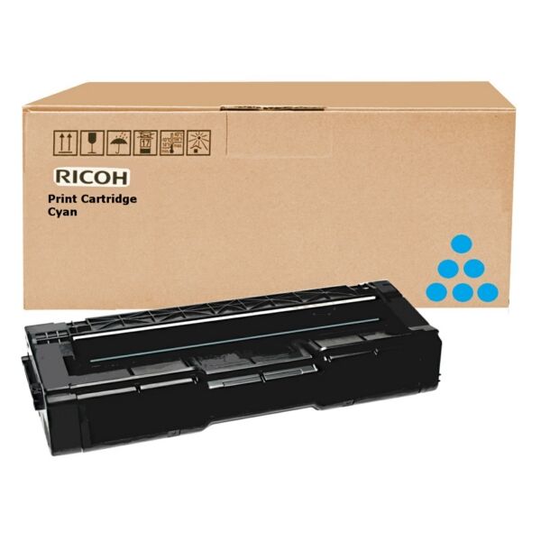 Original Toner Ricoh SPC 310 HE (406480) cyan