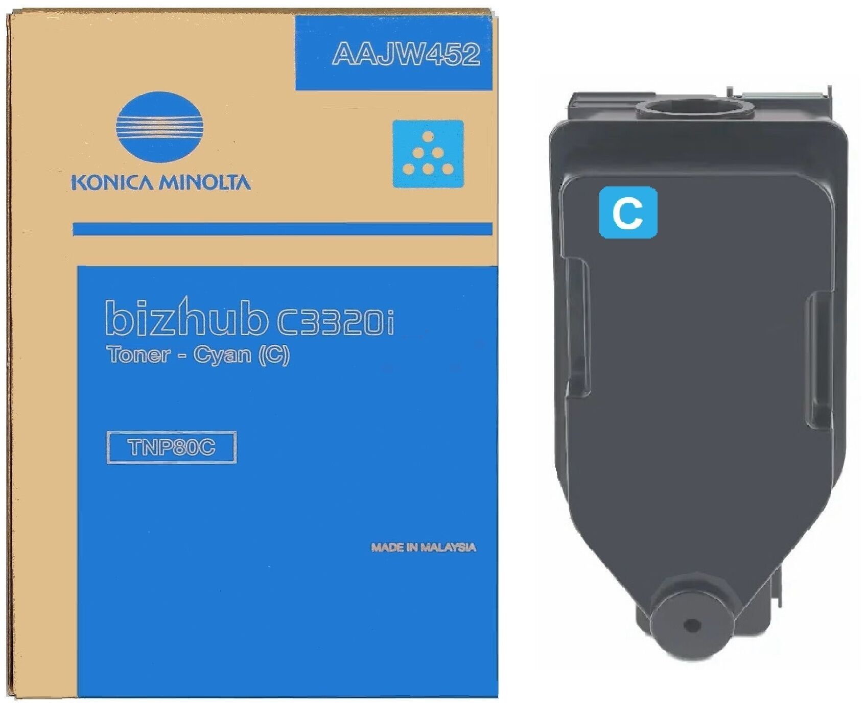 Original Toner Konica Minolta TNP-80 (AAJW452) cyan