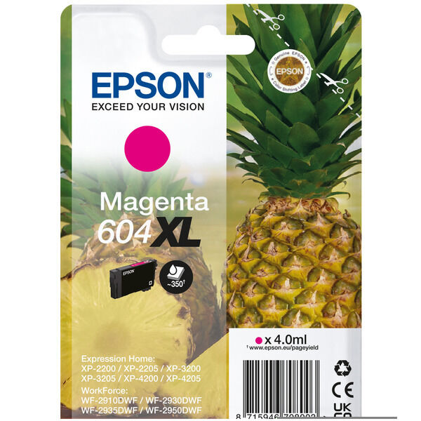 Original Tintenpatrone Epson 604XL (C13T10H34010) magenta