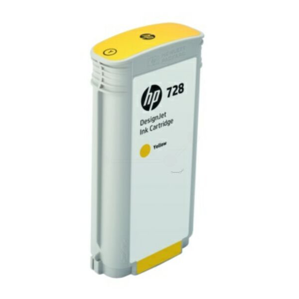 Original Tintenpatrone HP 728 (F9J65A) gelb