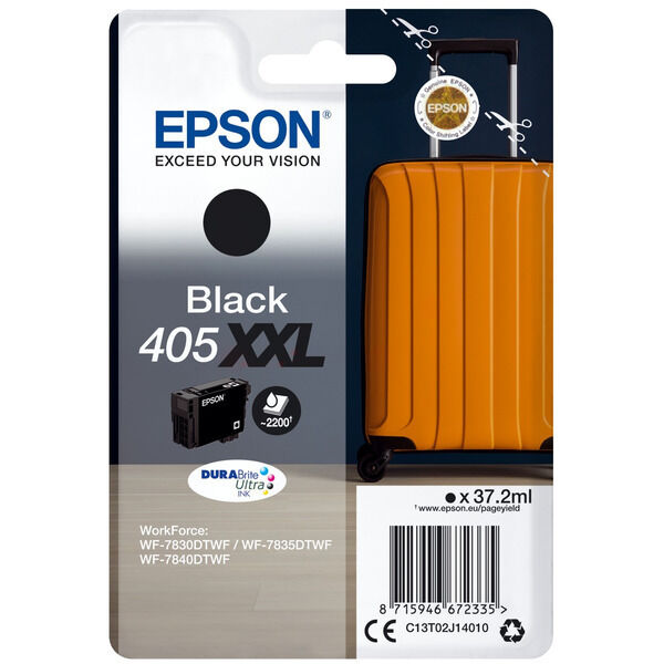 Original Tintenpatrone Epson 405XXL (C13T02J14010) schwarz