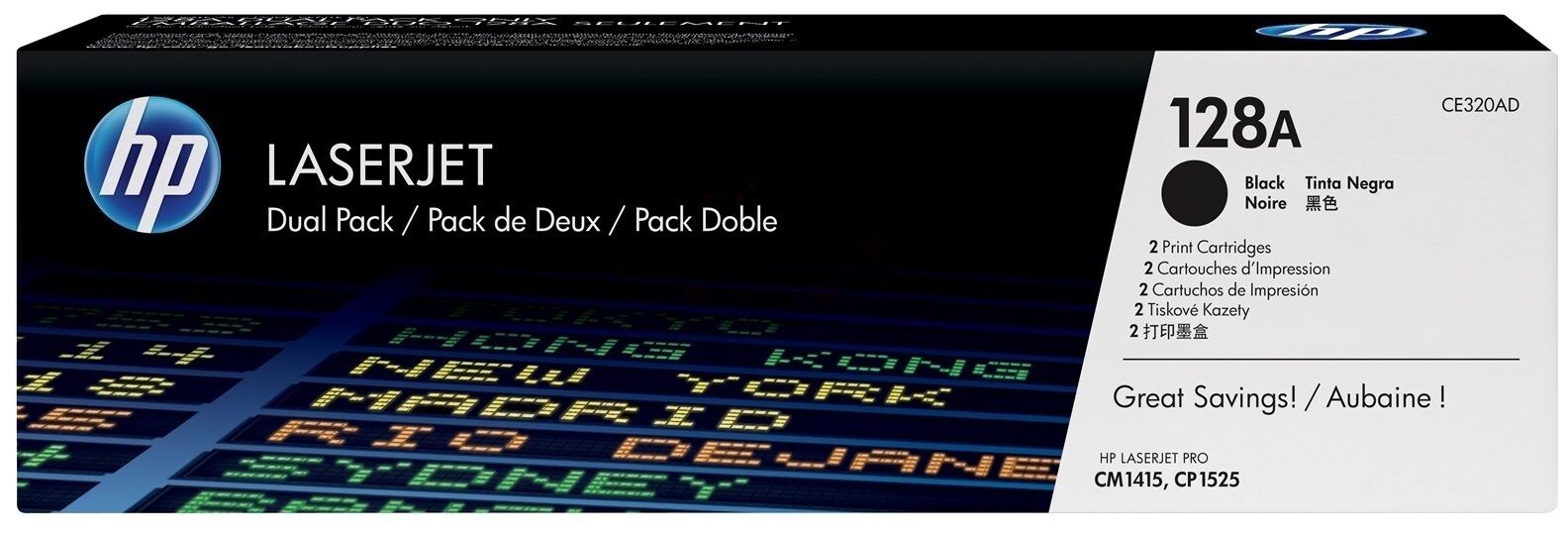Toner / HP - CE320AD / 128A - Doppelpack