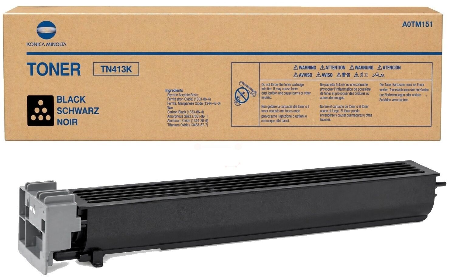 Toner / Konica Minolta - A0TM151 / TN-413K