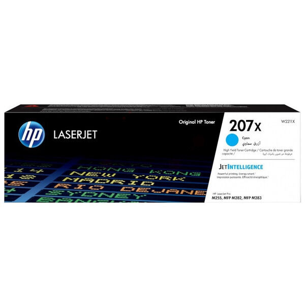 Original Toner HP W2211X (207X) cyan