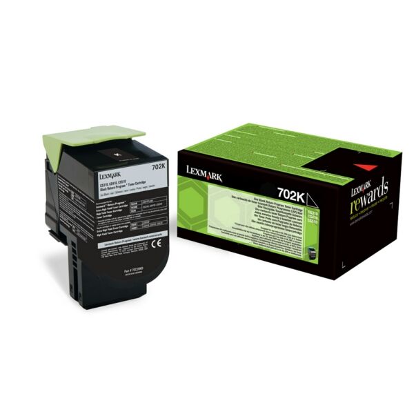 Original Toner Lexmark 70C20K0 schwarz