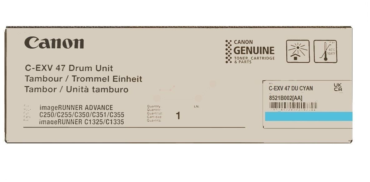 Original Bildtrommel Canon C-EXV 47C (8521B002) cyan