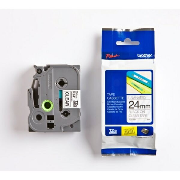TZE151 Original Schriftbandkassette Brother TZE-151 schwarz auf transparent