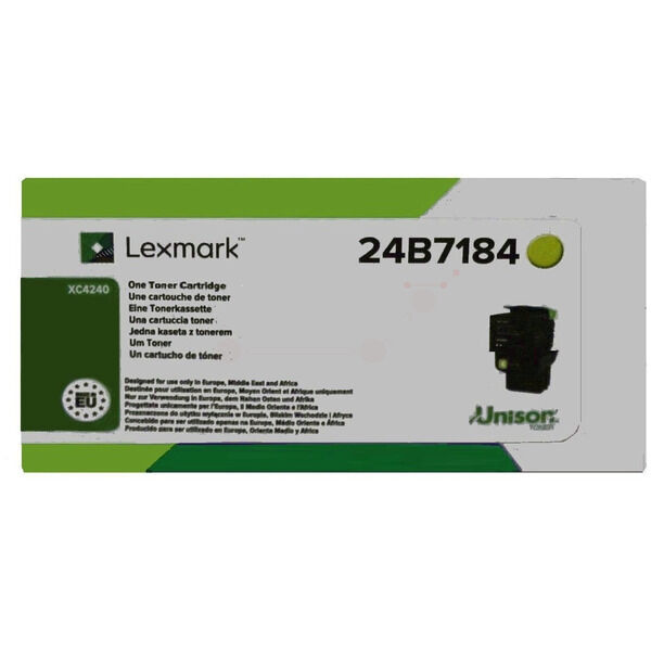 Original Toner Lexmark 24B7184 gelb