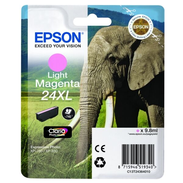 C13T24364012 Original Tintenpatrone Epson 24XL (C13T24364012) foto magenta