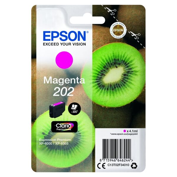 Original Tintenpatrone Epson 202 (C13T02F34010) magenta