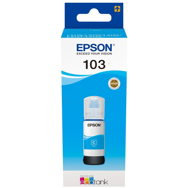 Original Tintenflasche Epson 103 (C13T00S24A) cyan