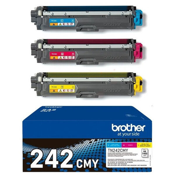 TN242CMY Original Toner Brother TN-242CMY Dreierpack CMY