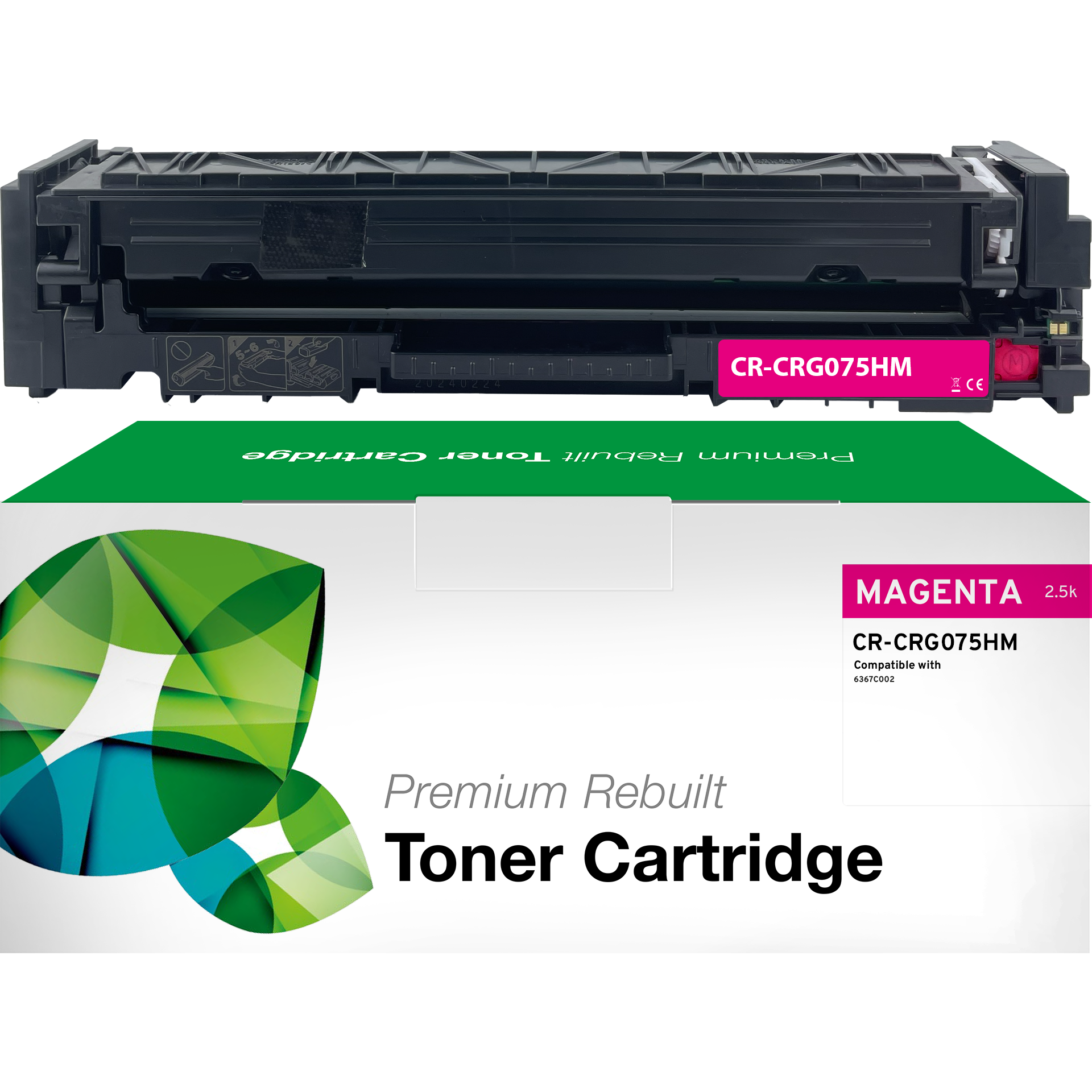 Rem. Toner Canon 075HM (6367C002) magenta
