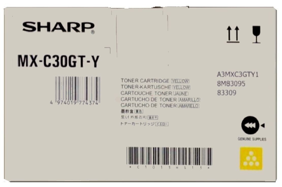 Original Toner Sharp MXC-30 GTY (MXC30GTY) gelb