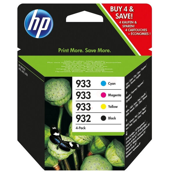 6ZC71AE Original Tintenpatronen HP 932/933 (6ZC71AE) Viererpack CMYK