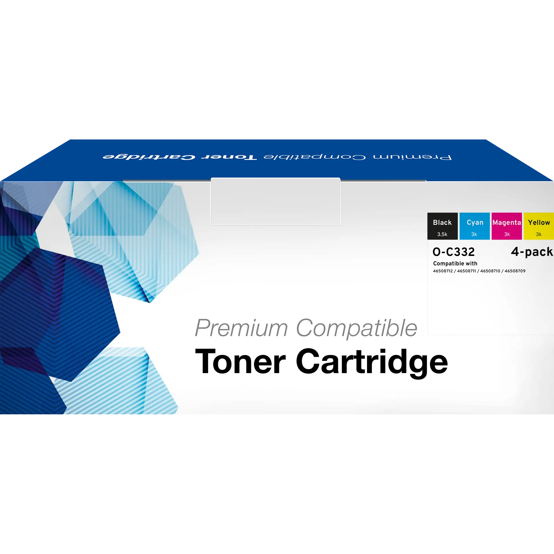 Toner, kompatibel zu OKI (46508712) (46508711) (46508710) (46508709) Viererpack CMYK