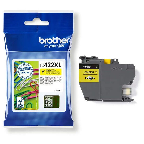 LC422XLY Original Tintenpatrone Brother LC-422XL gelb