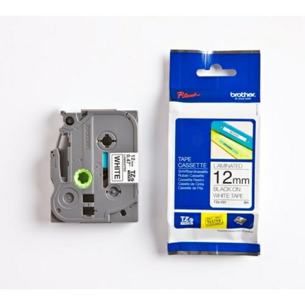 TZE-231 Original Schriftbandkassette Brother TZE-231 schwarz auf weiß