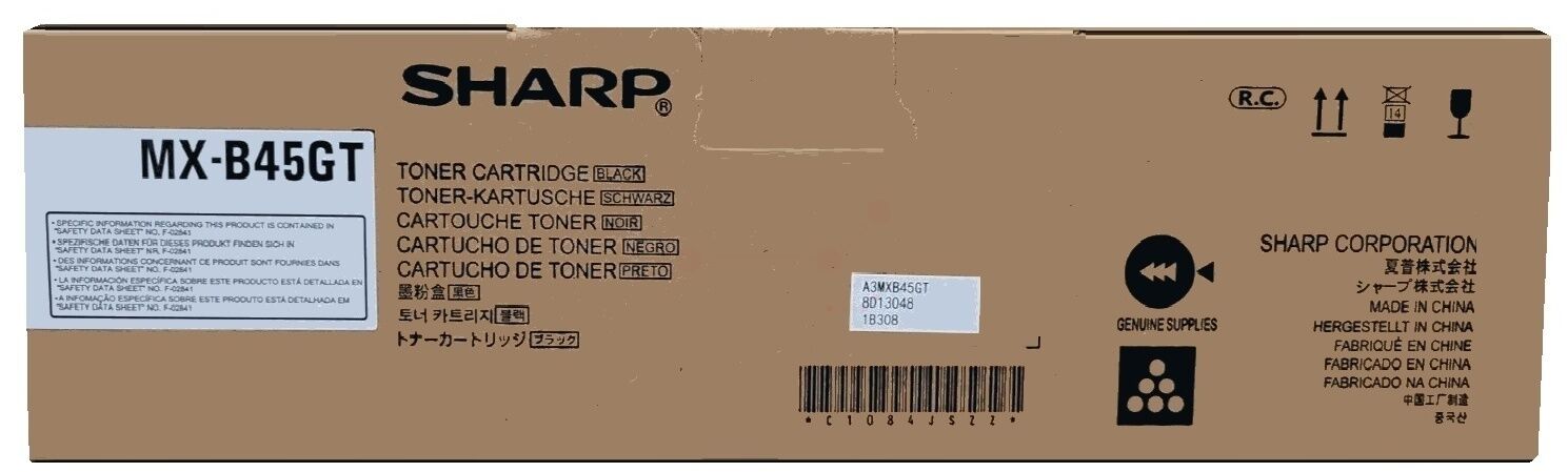 Original Toner Sharp MXB-45 GT Black Original Toner Sharp MXB-45 GT (MXB45GT) schwarz
