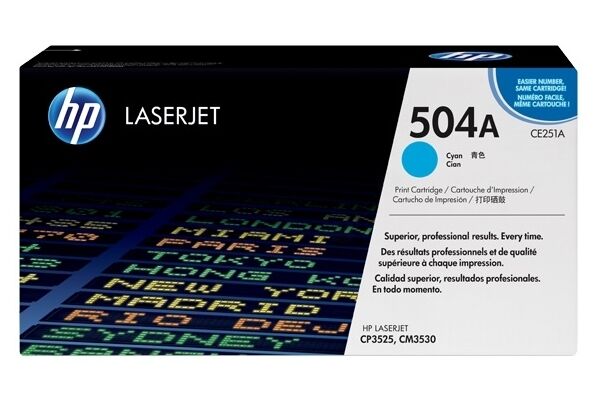 Toner / HP - CE251A / 504A