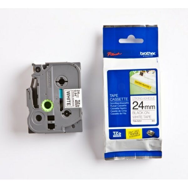 TZES251 Original Schriftbandkassette Brother TZE-S251 schwarz auf weiß